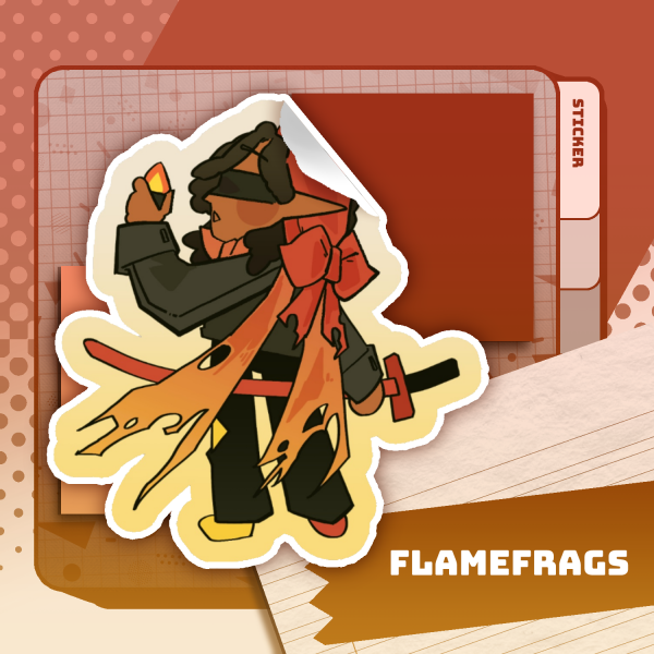 Casual Style: FlameFrags Sticker