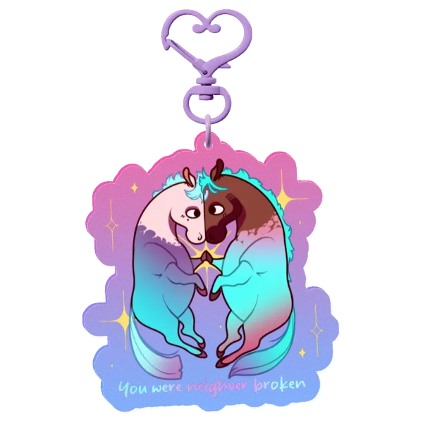 Jayvik Neighver Broken Colored Edge Acrylic Keychain
