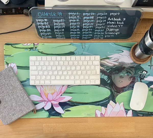 Water Lillies Desk Pad