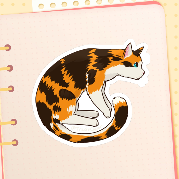 Calico Cat Sticker