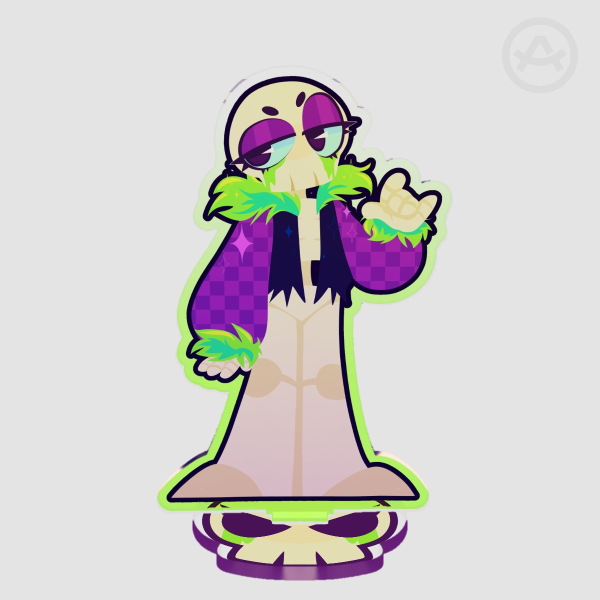 Ribecca Dandy's World Neon Clear Acrylic Standeecrylic Standees