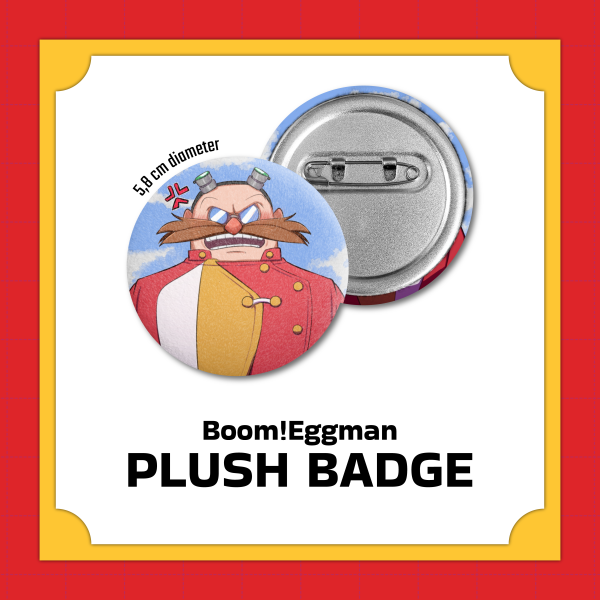 Boom!Eggman Plush Badges