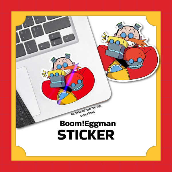 Boom!Eggman Die Cut Stickers