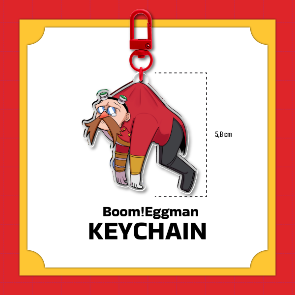 Boom!Eggman Clear Acrylic Keychains