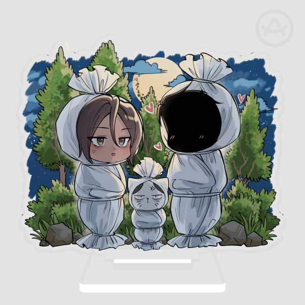 [Halloween] - MBDHAF - Pocong Family Clear Acrylic Standee