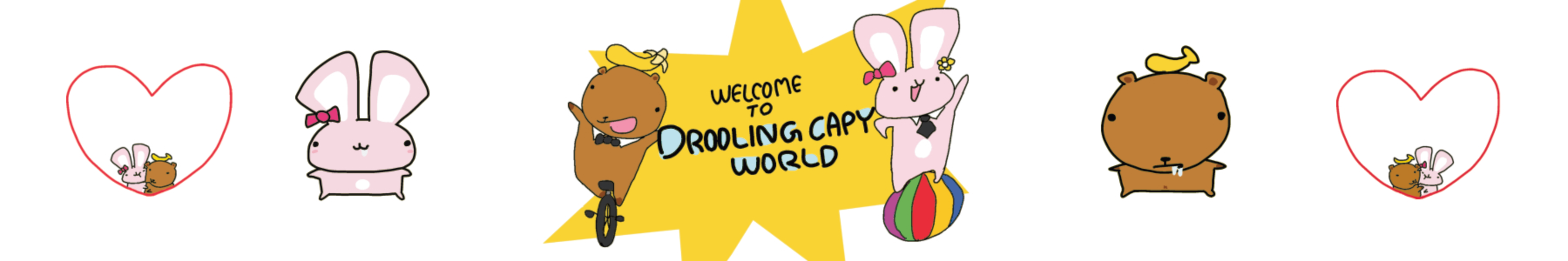 Drooling Capy-Doodles that touch your soul. 
Welcome to the world of Drooling Capy! 
Enjoy your stay ( ͡° ͜ʖ ͡°)
