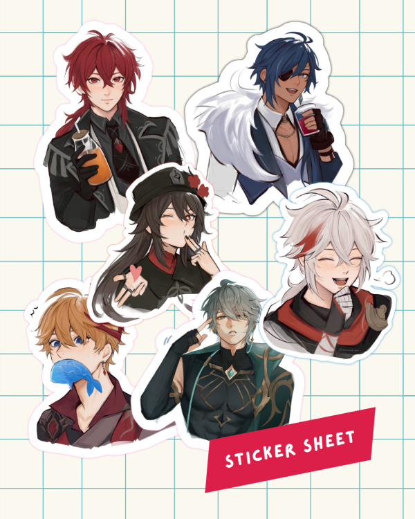 Assortment of Genshin Emote Redraw