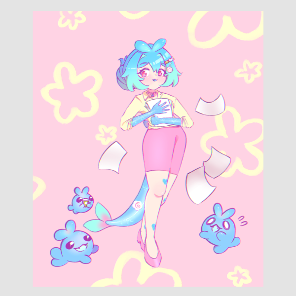 Of-fish Lady Holographic Photocard