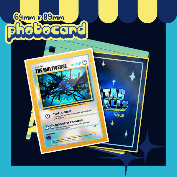Holographic Star Falls Trading Card