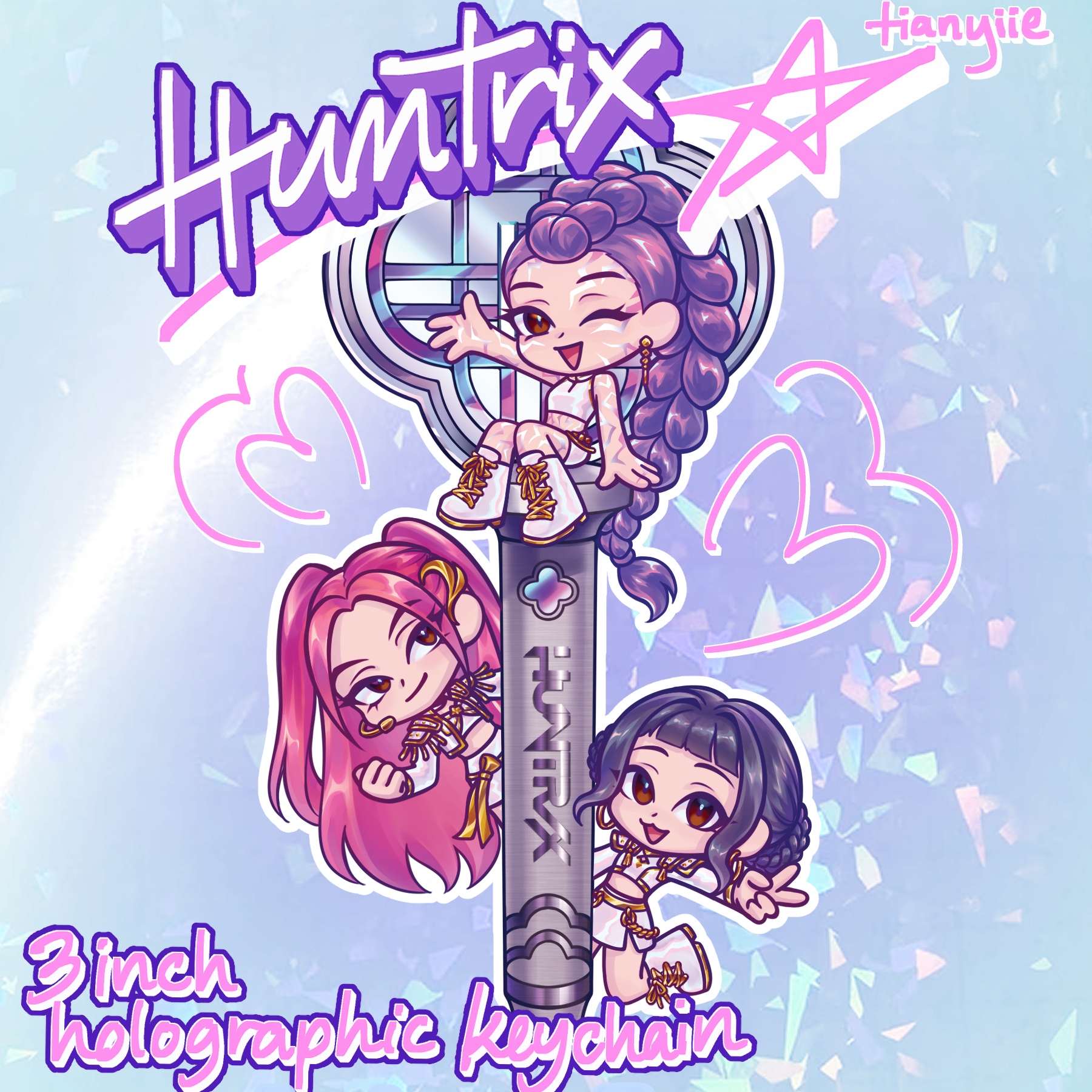 Huntrix Lightstick Keychain
