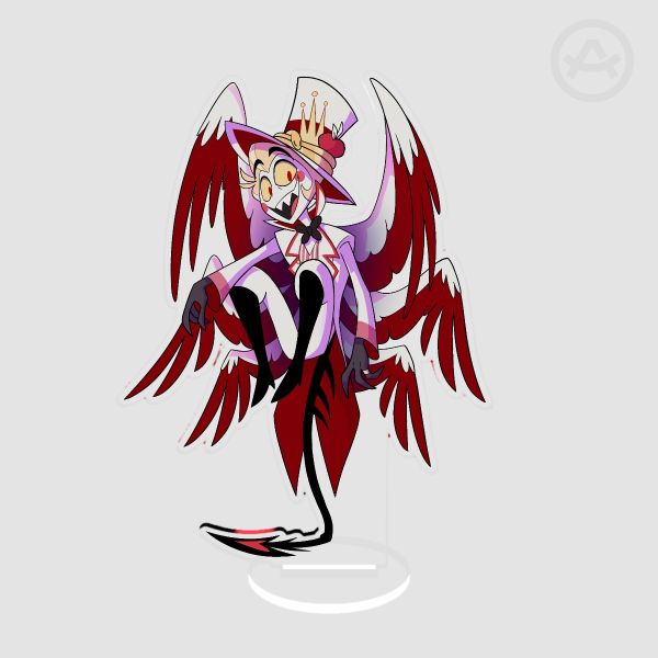Lucifer Tail stand - Clear Acrylic Standee