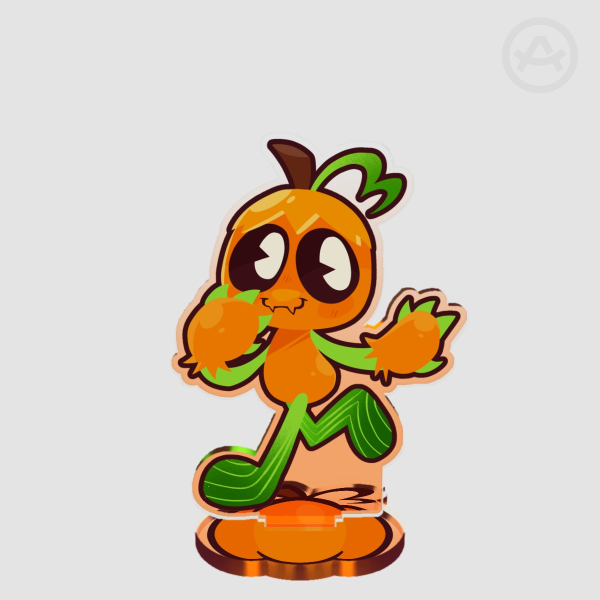 Gourdy Dandy's World Orange Clear Acrylic Standeecrylic Standees