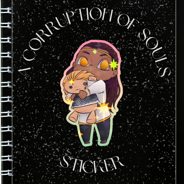 Knight Plushie || Colored Edge Die Cut Sticker