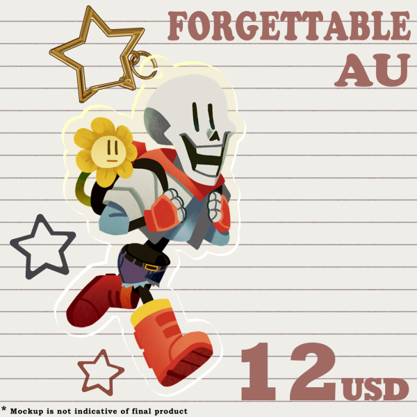 Forgettable AU Papyrus Charm