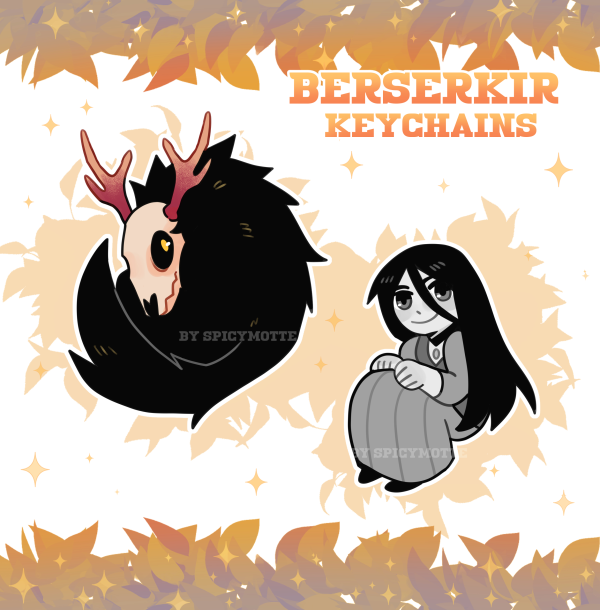 Cute Berserkir - Clear Acrylic Keychain