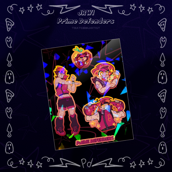 prime defenders Dakota Cole sticker sheet