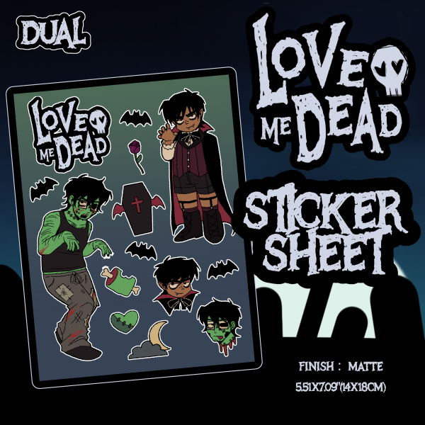 LOVE ME DEAD || STICKER SHEET