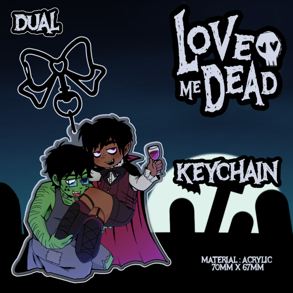 LOVE ME DEAD || DUAL KEY CHAIN