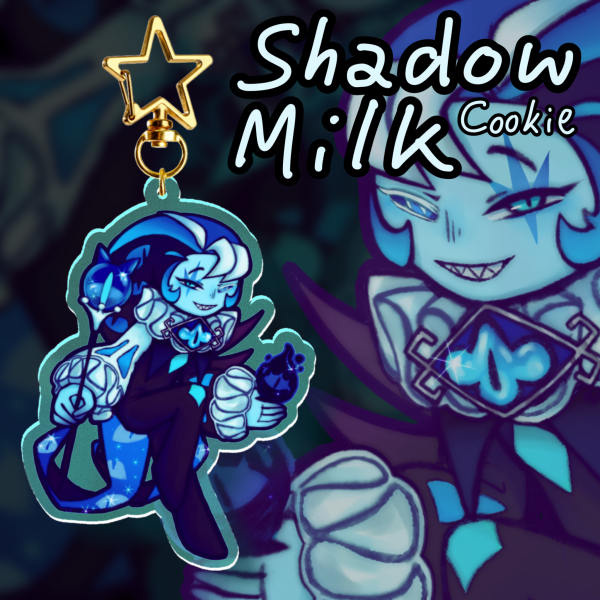 Shadow Milk Cookie Acrylic Keychain