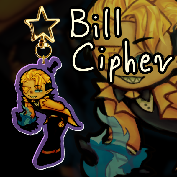 Bill Cipher Acrylic Keychain