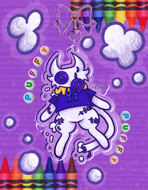 Puffy Dangling Keychain