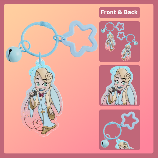 Saint Peter – Singing – Glitter Acrylic Keychain