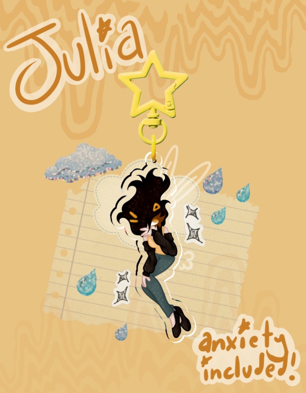 TCOAAL Inspired Julia Hair Hanging Keychain