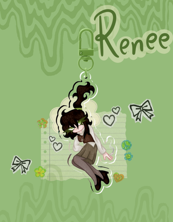 TCOAAL Inspired Renee Hair Hangning Keychain