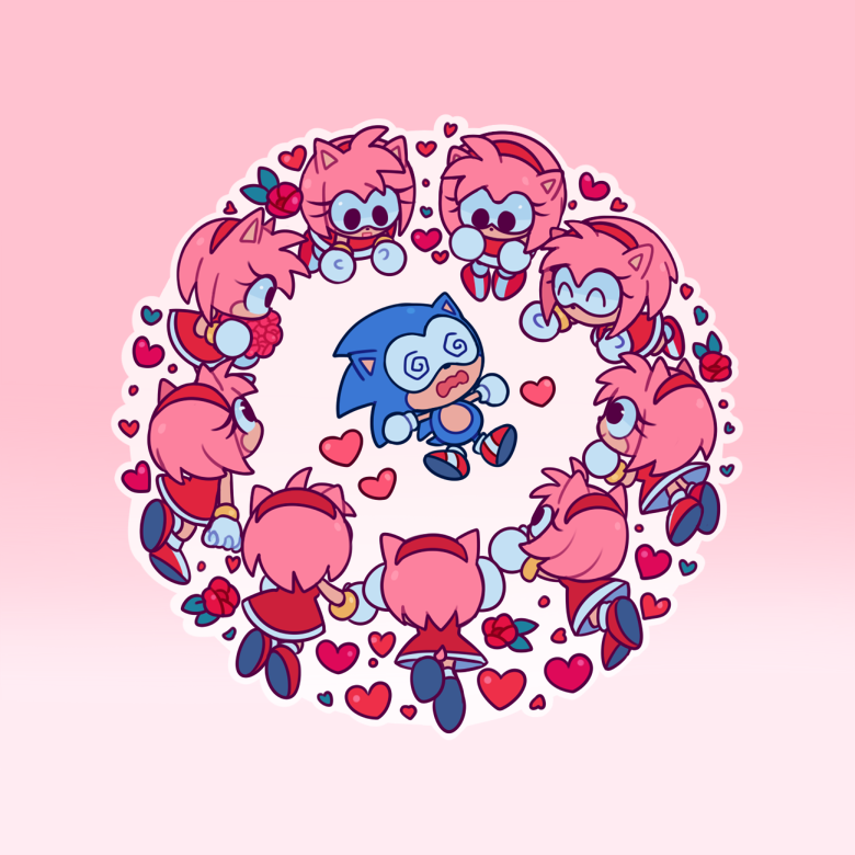 SonAmy Sticker