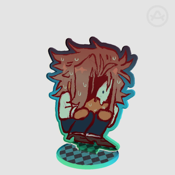 2.76"(7cm) Harshal Sitting Double Sided Acrylic Standee