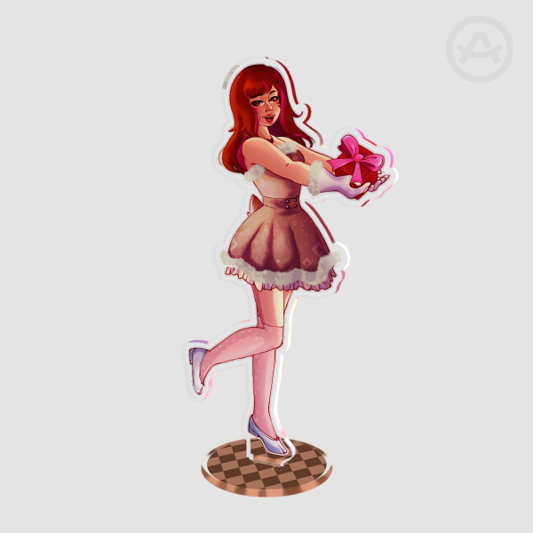 Christmas Dva Clear Acrylic Standees