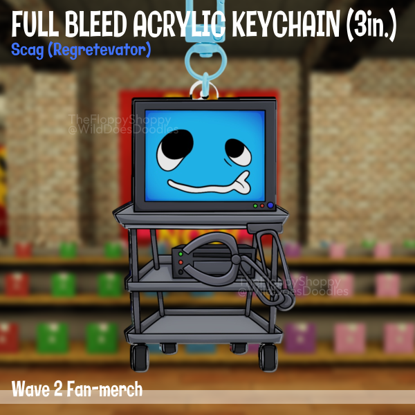 Scag Regretevator Full Bleed Acrylic Keychain