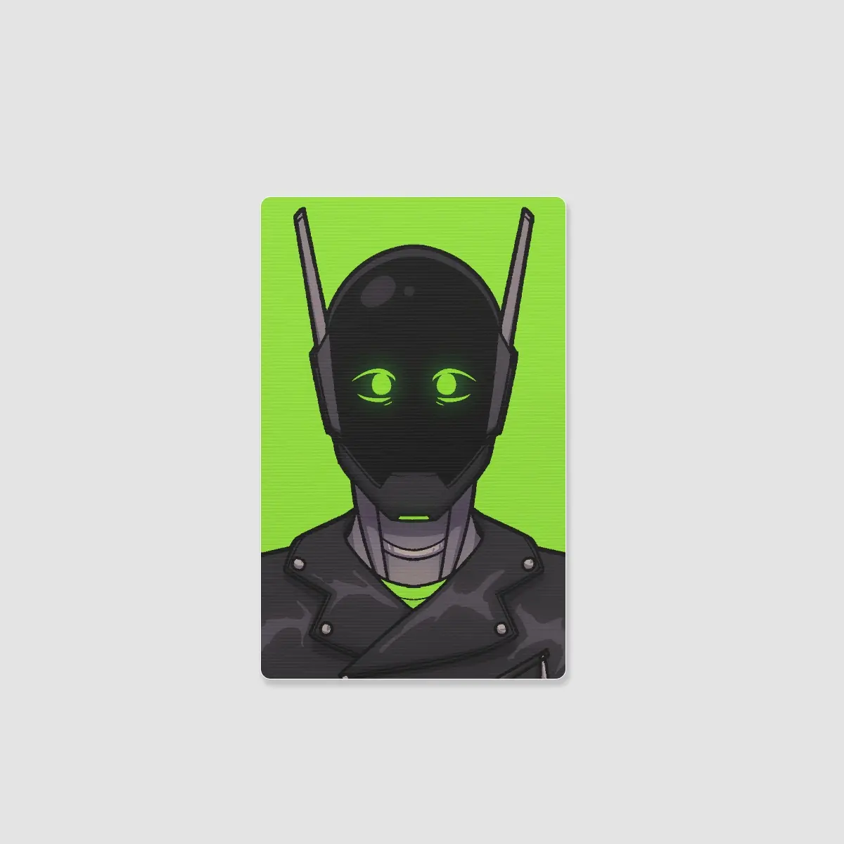 green lenticular photocard
