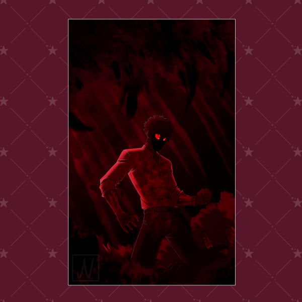 Human Alastor (fanart) Poster Printing (Hazbin Hotel)