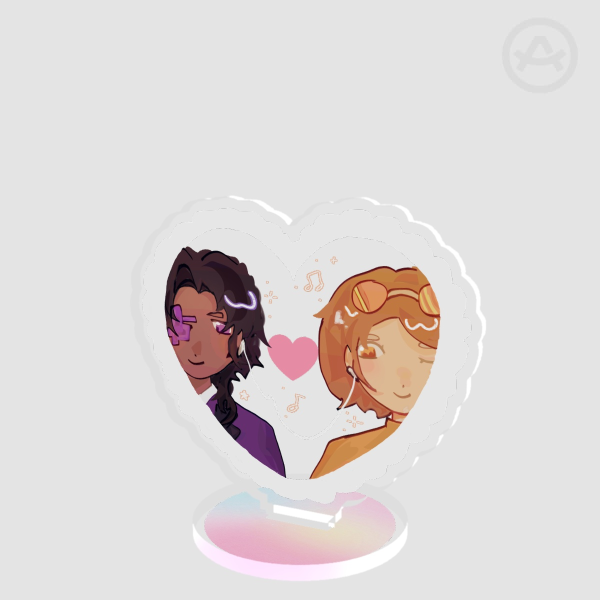 Glitch duo acrylic standee