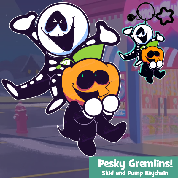 Pesky Gremlins! Keychain (Spooky Month)