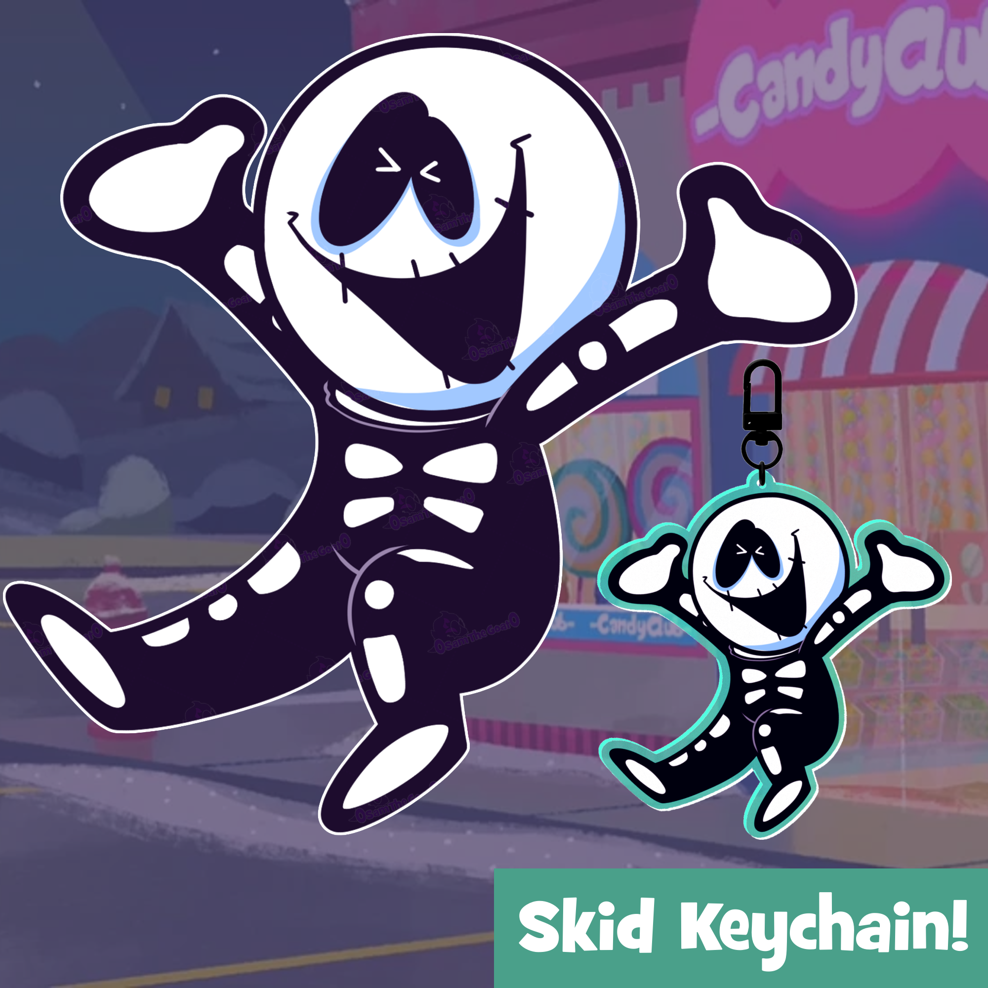 ゲームキャラクター SKID Skid! Keychain (Spooky Month) by 0samthegoat0 - ACGGOODS