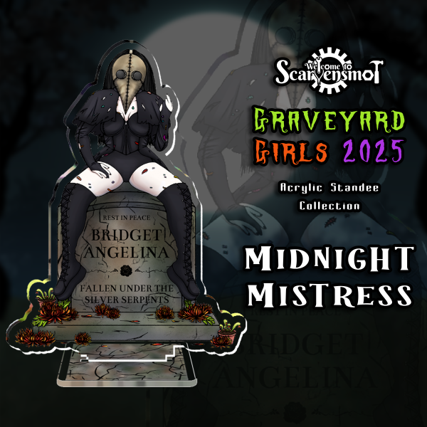 Graveyard Girls 2025 - Midnight Mistress Acrylic Standee