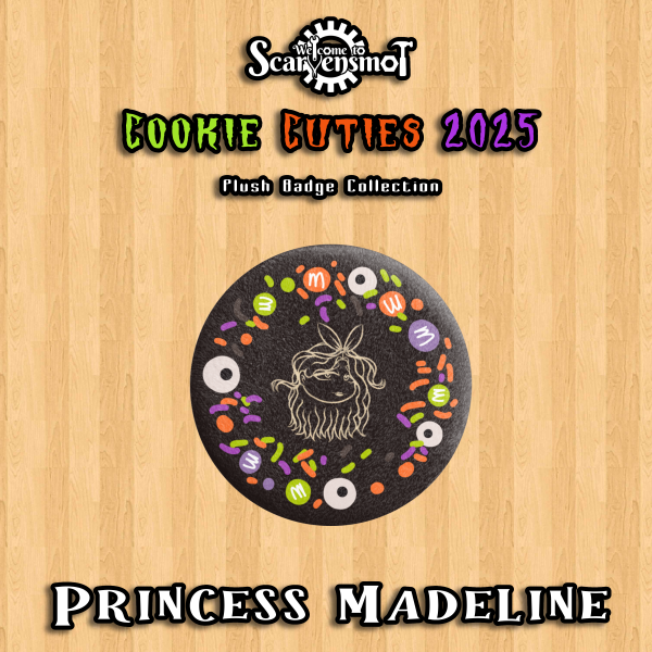 Cookie Cuties 2025 (Halloween Edition) - Princess Madeline Cookie Plush Badge