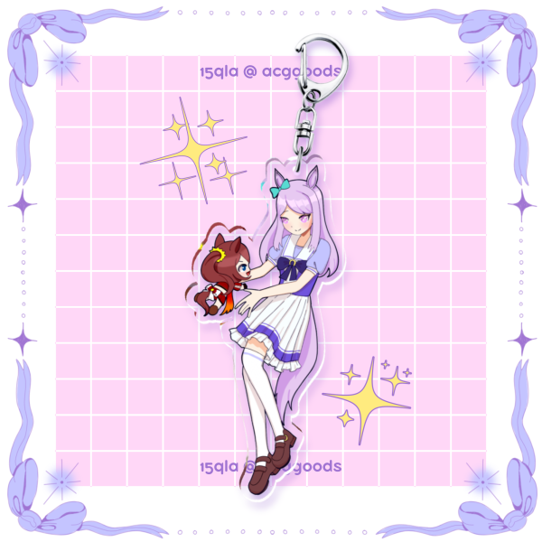 teimaku hug!! mejiro mcqueen keychain