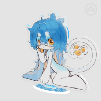 Guac sitting standee