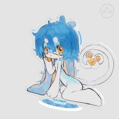 Guac sitting standee