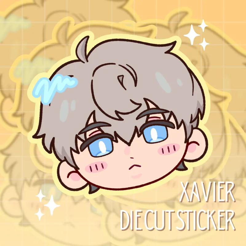 Xavier Name Sticker Xavier - Die Cut Sticker by curatedjays - ACGGOODS