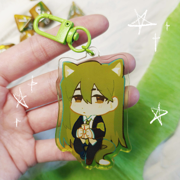 Netzach Kitty Keychain