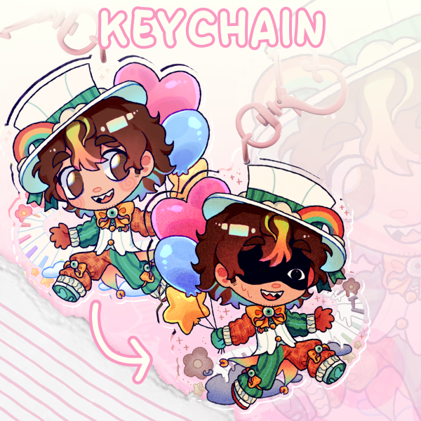 Double Sided Joel Keychain