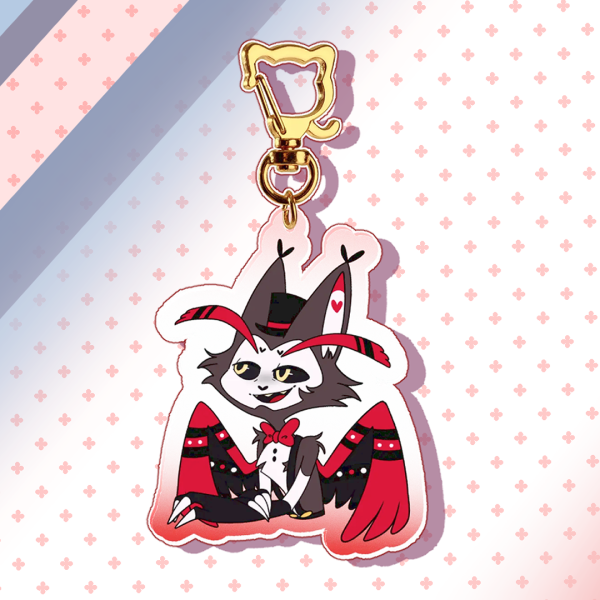 Husker Hazbin Hotel Double-Sided Keychain