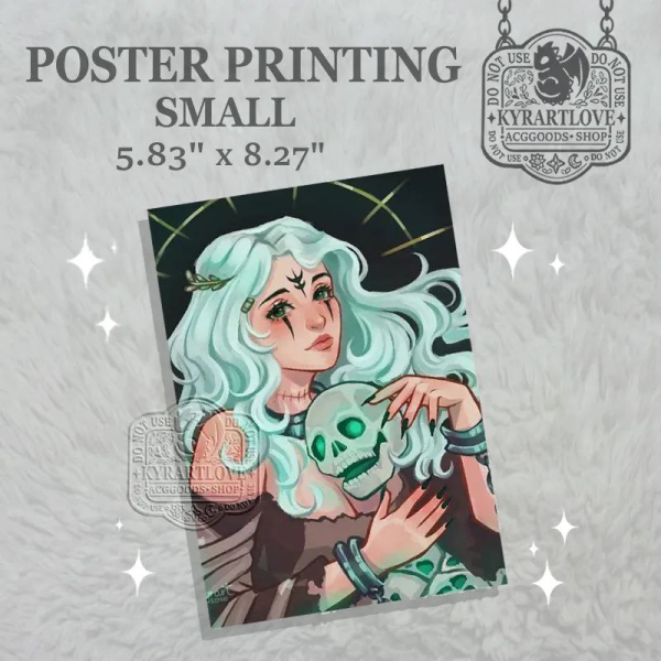 Night Witch Poster Printing 5.83" * 8.27"