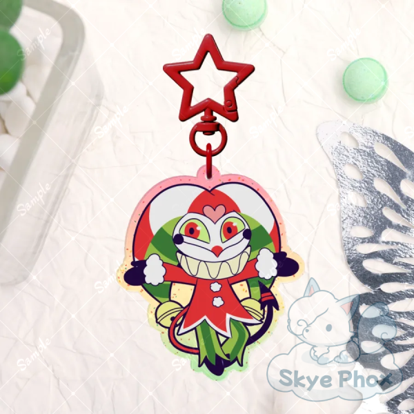 Sinsmas Fizzarolli | Glitter Colored Edge Acrylic Keychain
