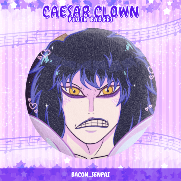 CAESAR CLOWN PLUSH BADGE