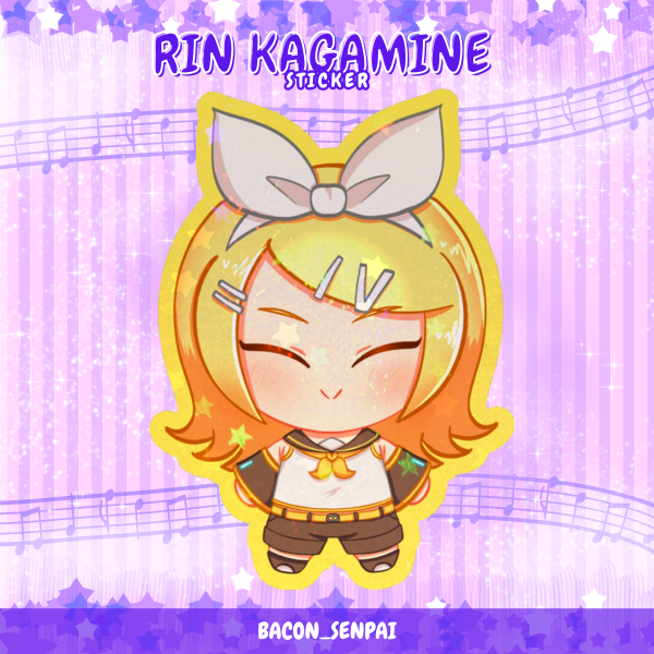 RIN KAGAMINE HOLOGRAPHIC STICKER
